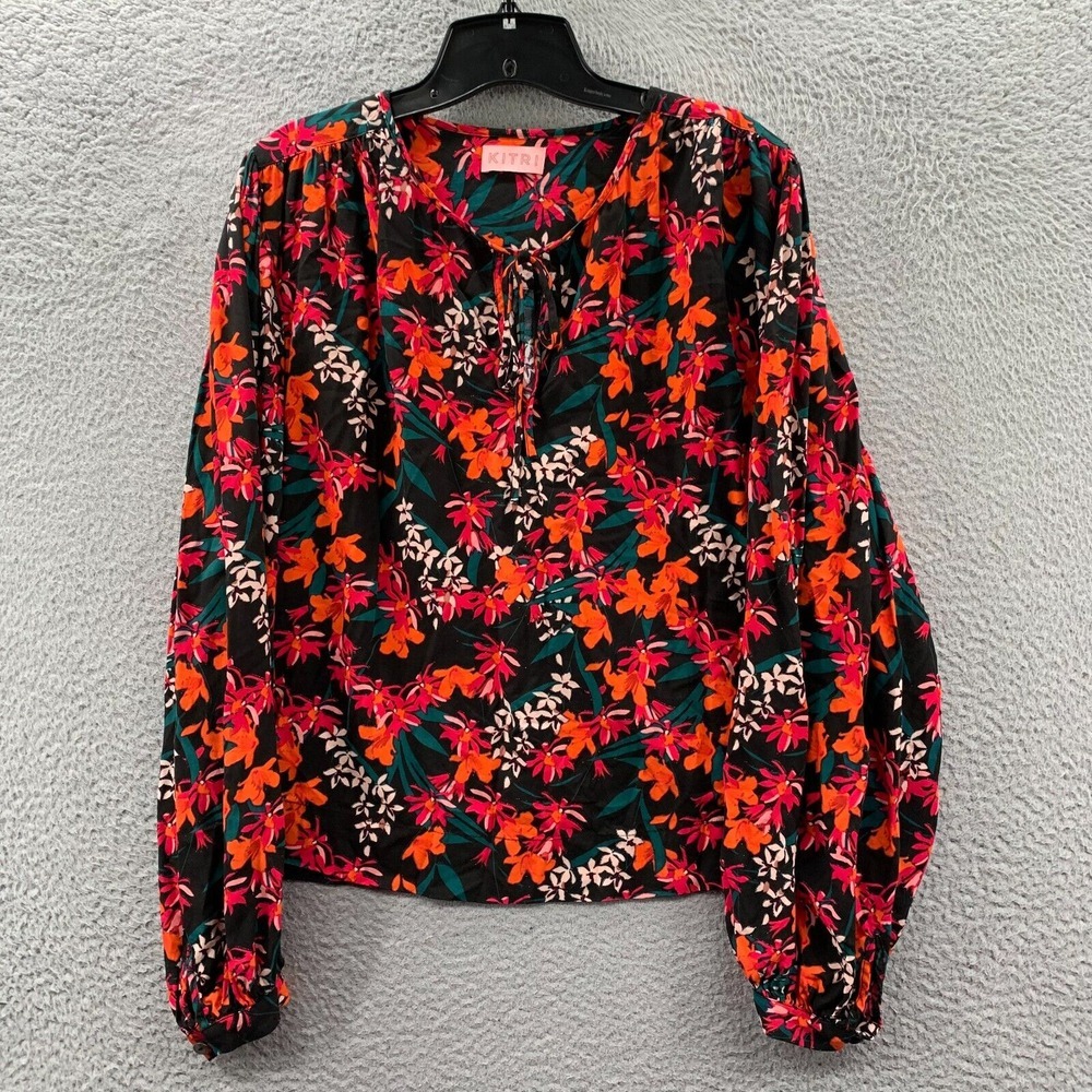 KITRI Blouse Womens Size 6 / UK 10 Top Floral Long Sleeve